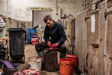 Food prep at Argaty Red Kites